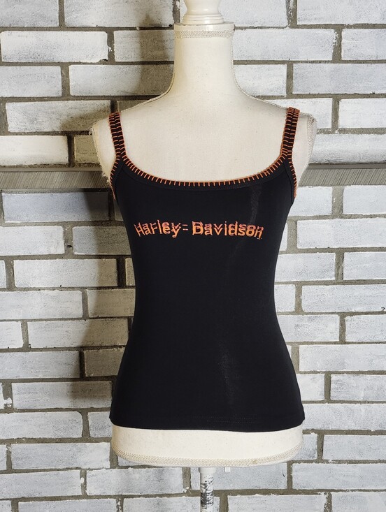Harley-Davidson Tops - • VTG 2003 Harley Davidson Women Camisole Tank Top Grand Cayman Pirate Small USA